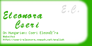 eleonora cseri business card